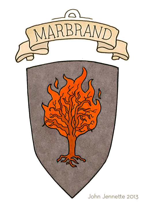 johnjennetteart: HOUSE MARBRAND • Ashemark • Burning Bright Smoke grey, an orange burning 