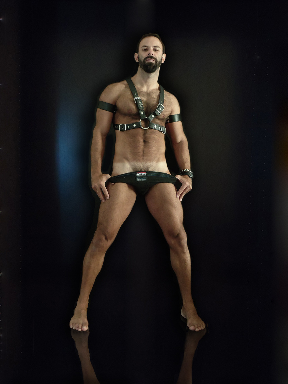 sexyhairybrazilian:  2012 having fun with harness and jocks straps 