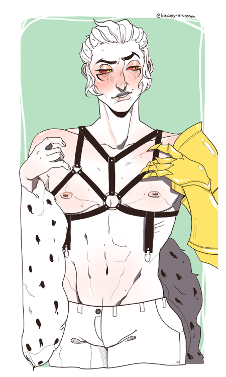 bitcxes-n-cream:It started off with a bra…but u know what…Lucio would rather wear something like thi
