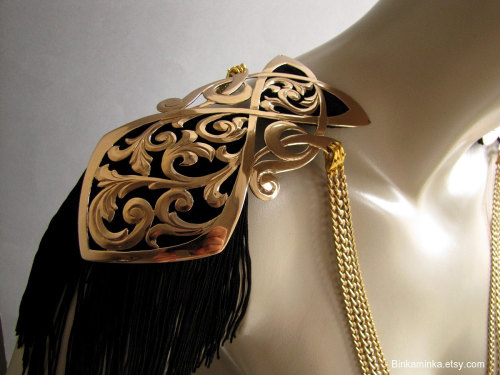 brass epaulettes