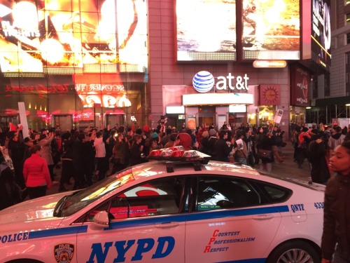 sidizenkane:  Protests in Times Square tonight 