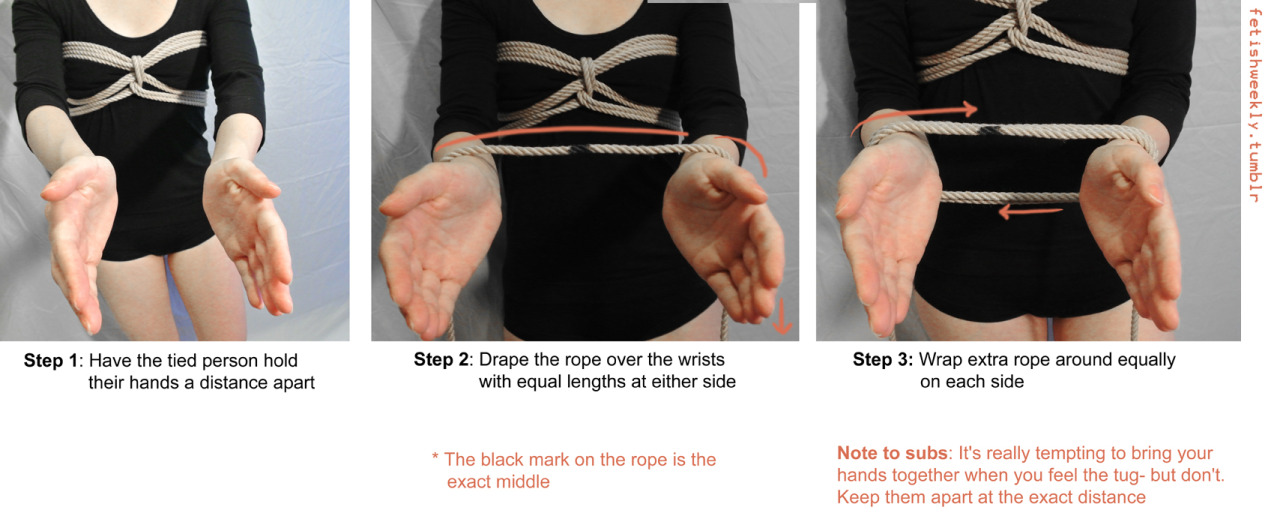 diary-of-a-switch:  fetishweekly:  Shibari Tutorial: Pearl Harness &amp; Wrist