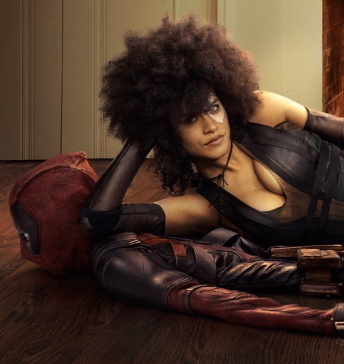 superheroesincolor:  Zazie Beetz as Domino in Deadpool 2 (2018)    “Directed by David Leitch (John Wick), Deadpool 2 is filming in Vancouver, British Columbia. Premiering June 1, 2018, the sequel will see the return of Ryan Reynolds as Deadpool, T.J.