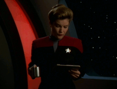 oh-kathryn-my-captain:replicatedcoffee:luftangrepp:A favorite among my Janeway gifs.I’ve done so man