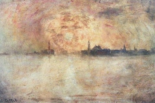 wonderingaboutitall:Venise au Soleil Couchant - Charles Cottet