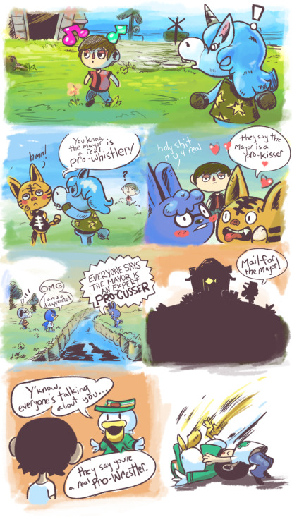 tinycartridge:Your New Leaf neighbors are pro-gossipersThis comic comes courtesy of Ribbon Black, wa