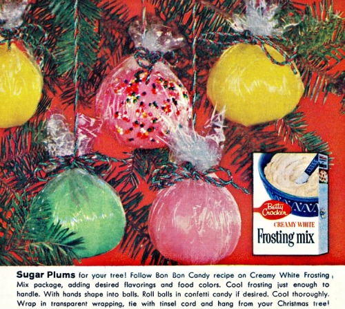 Betty Crocker Frosting Mix Christmas Bon Bon Candy Recipe, 1959File Photo