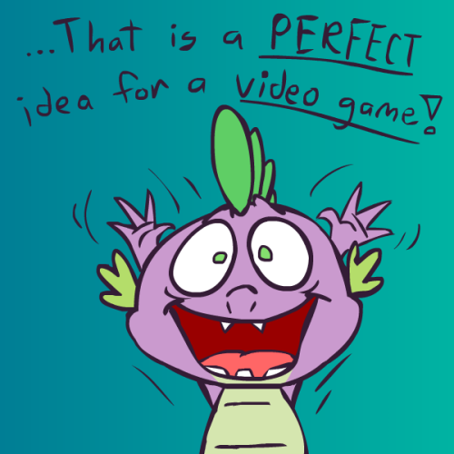 askspikedadragon:  A not-so-accurate portrayal of the video game development cycle, brought to you by yours truly. And you probably thought you weren’t going to learn something today!  lolwut xD