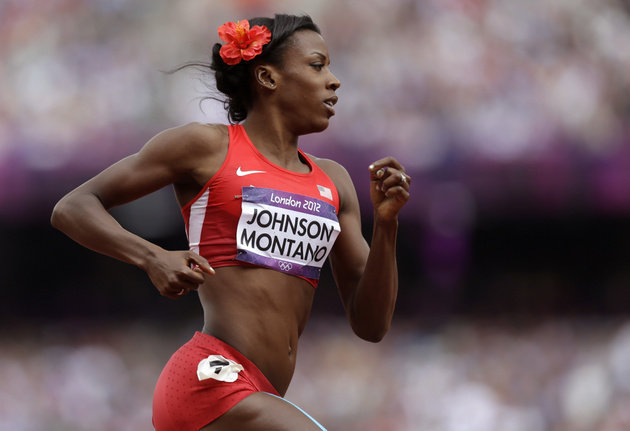 sixsecondshigh:  Why Alysia Montano wears a flower in her hair during every race.