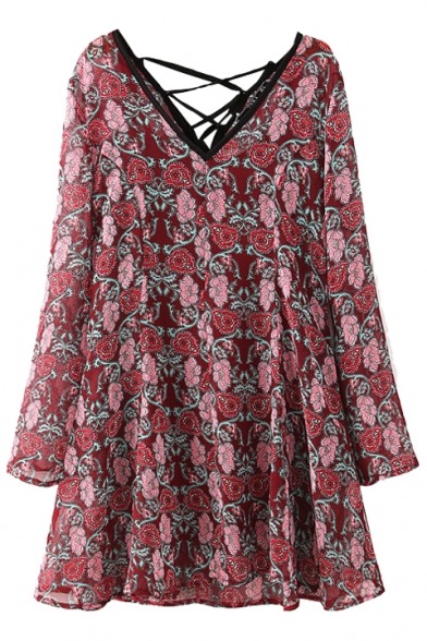 blogtenaciousstudentrebel:  Tea Dresses Vintage Floral Print Crisscross Back Cami