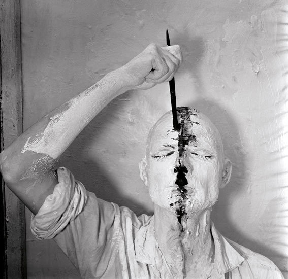 morganmeaker:  Günter Brus, Self Painting, 1964 