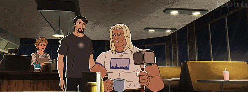 stigmartyr762:  cheskamouse:  thefingerfuckingfemalefury:  sketchfanda:  showoff  THOSE TV’S AREN’T CHEAP, THOR O.O  And there is Tony, just handing over cash. “Next time, Steve can treat you to dinner..”  Some days Thor can be the ultimate