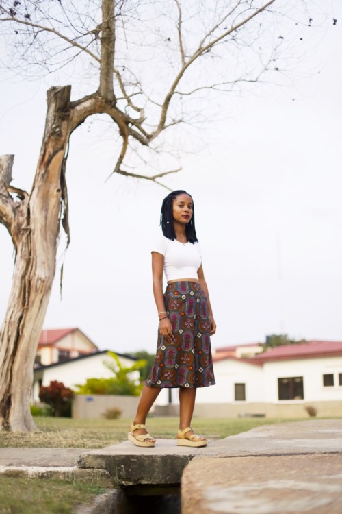 blackfashion: Model - Akua Kwakwa Pants and dress - Made by model Photographer - nana-shutter Shoes 