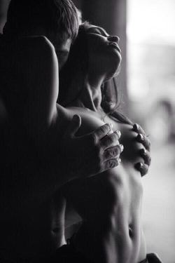 sinfulyearning:  Holding you in my arms, my hands cupping your soft breasts, luxuriating in the feel of your body against mine.