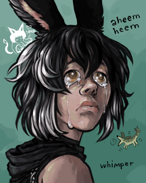 drew @stevenrcgers’ bunny boy on stream and I really like how he turned out! he’s sad be
