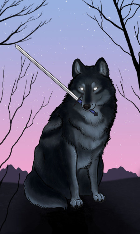 Queen of Swords in the Divine Canine Tarot Want to support the deck and see the cards sooner? Become