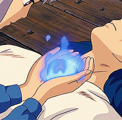 ponyo-ghibli:   Studio Ghibli Gif/Screencap Challenge5 Male Characters [1/5]: Calcifer“Here’s