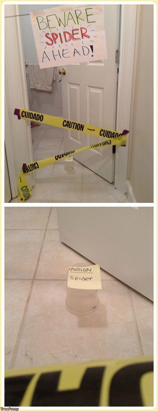 true-funny:  Funny bathroom danger line 
