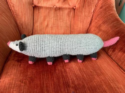 figdays:  Made to Order Crochet Amigurumi Possumpede // BrendaMakesThings