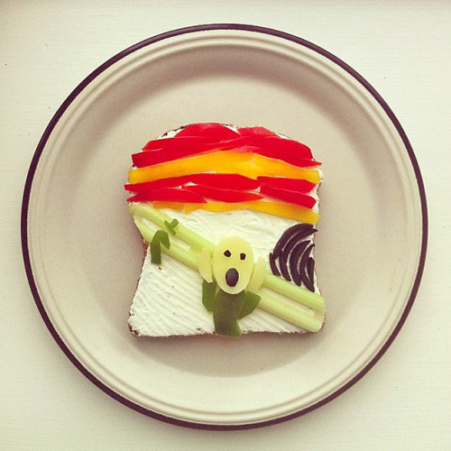 Toast Scream (via Major Works of Art on Toast, No Big Deal (Okay, These are Way Cool!))