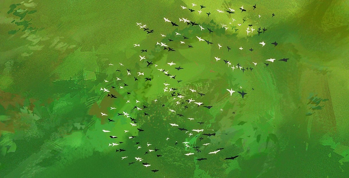 eengvee: More 30/40 minutes landscape/background studies i’ve done with @alekina