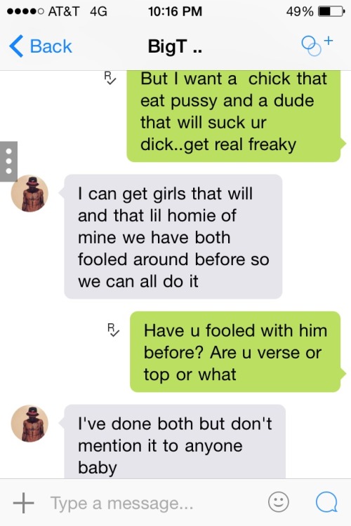 baitnbust:  iamlamonte:  tightholebigdick:  tightholebigdick:Bitch…. I knew it But he say he not gay or bisexual bitch I got receipts iamlamonte oh aight  That’s not me dumb fuck. One that picture is old it’s off pornhub two who the fuck is bigt