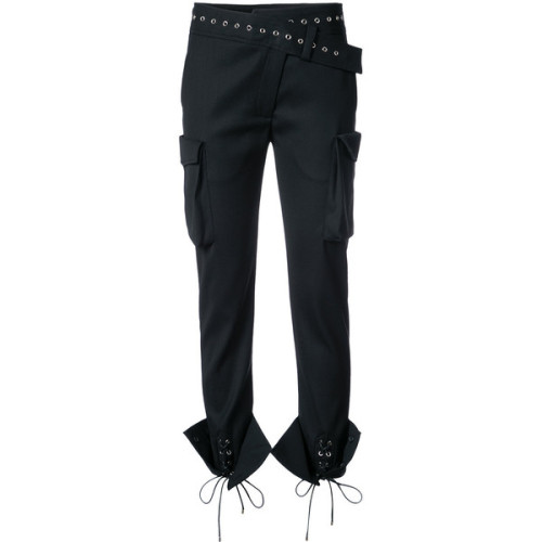 Monse Slim-fit Pocket Trousers ❤ liked on Polyvore (see more slim wool pants)
