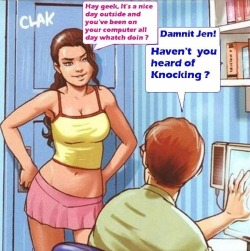 tooncomics:  While moms out - toon incest