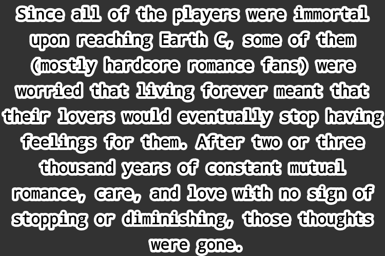 homestuckfluffcanons:  “Since all of the players were immortal upon reaching Earth