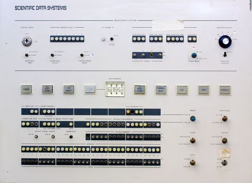 dinosaurspen: UCLA’s SDS Sigma-7 computer. In 1969 this machine became the first node on ARPAN