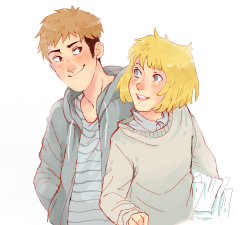 emswalkabout:  AU Jean and Armin woop I like
