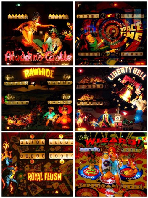 wilwheaton:boomerstarkiller67:Pinball Machines Backglass ArtI wonder if pinball and pinball art is a