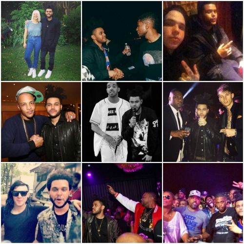 theweeknddaily:  Abel x Celebs   This is just too much.