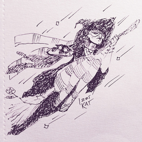 First week if inktober doodles! Going with a witchy theme.