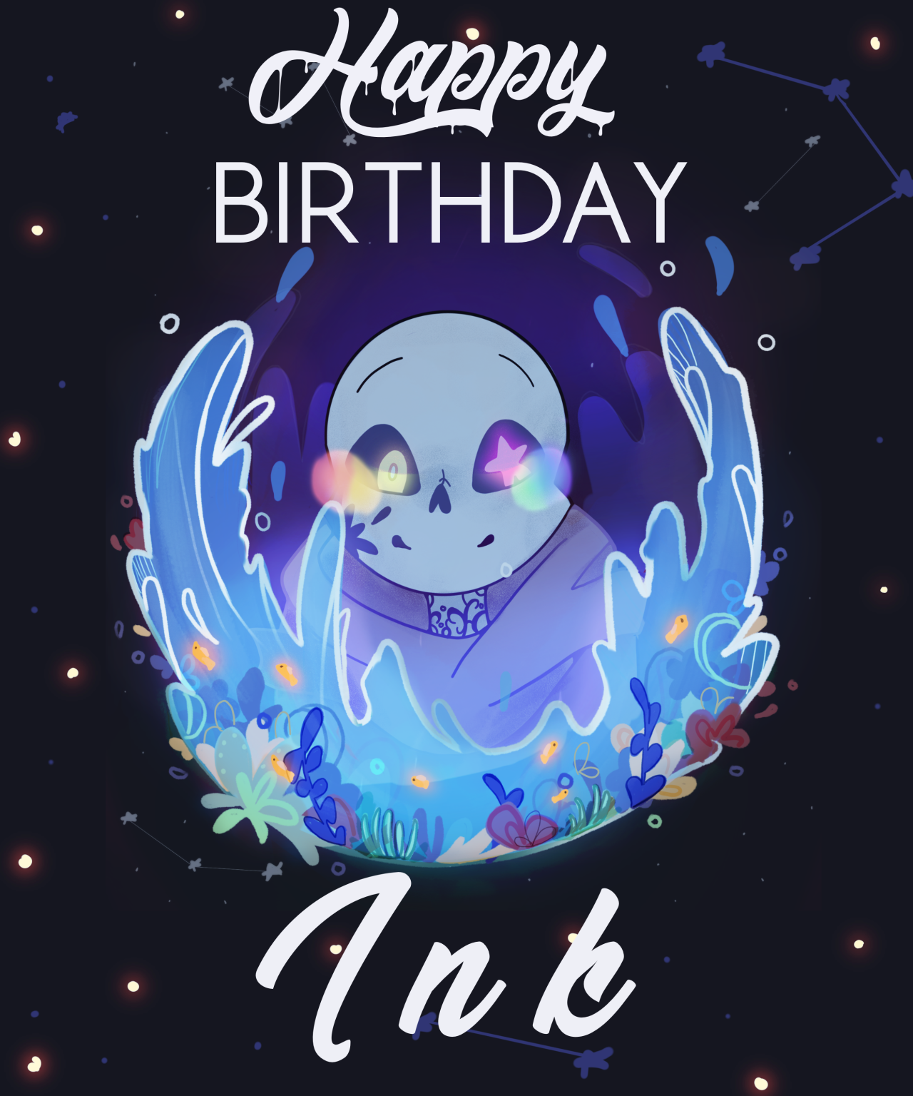 Happy Birthday Meme  HAPPY B-DAY NIGHTMARE AND DREAM SANS