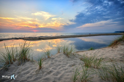 michigan-nut-blog:  Bass Lake outlet Sunset