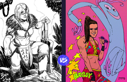 RAW (2-5-18) It’s ASUKA vs. BAYLEY! View the full-sized ASUKA drawing HERE. Full-sized BAYLEY drawin