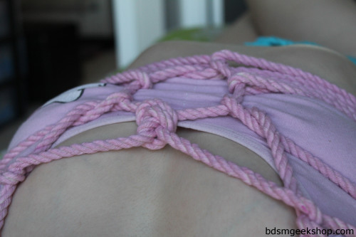 miniature-minx: bdsmgeek: A bit of birthday self tie shibari by @miniature-minx  Happy birth