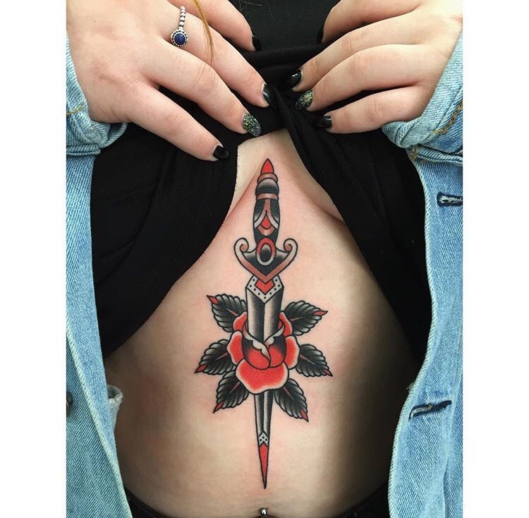 Tattoo uploaded by nikomarkovich  Sternum sword  Tattoodo