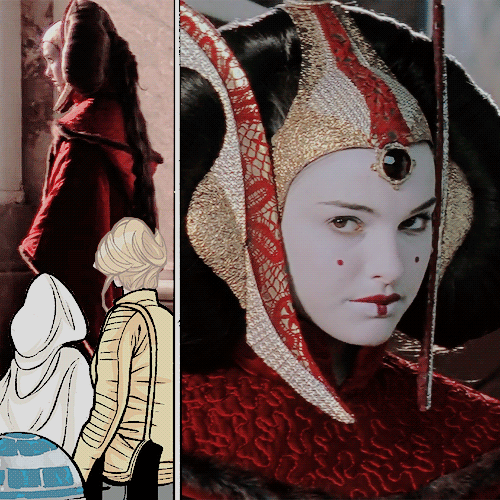 ahs0kas:princess leia [2015] / the phantom menace [1999]