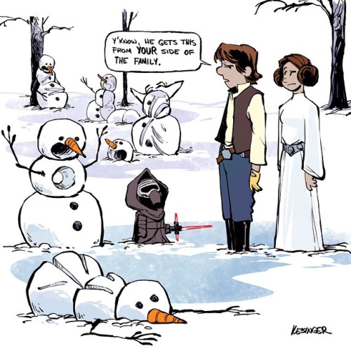 archatlas:Calvin and Hobbes: The Force Awakens Brian KesingerStory artist at Walt Disney animation s