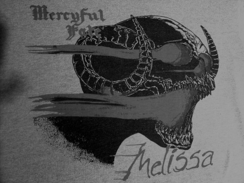 metalkilltheking:“Melissa” was the name of a skull the band was using at the time in their shows, an
