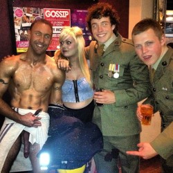 ukmilitarymen:  This Royal Marine has one of the biggest cocks I’ve ever seen, no wonder he’s keen to show it off at a party! 