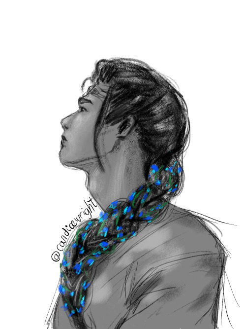 candicewright: i just think lwj with a pretty braid with tiny flowers my hand slipped. 