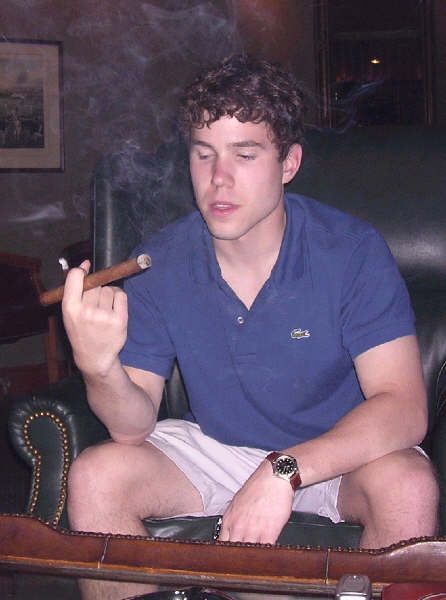 maninarmyboots:  Careful cigar consideration  Because he knows it&rsquo;s no normal cigar. His b