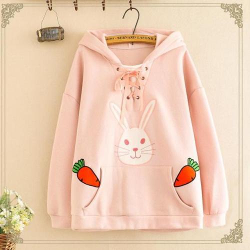 Cute Carrot Rabbit Ears Cartoon Hoodie starts at $35.90 ✨✨This is so cute! Catch my eye right away