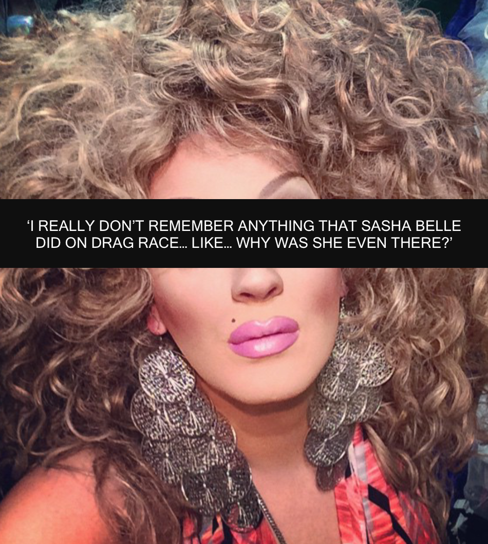 Sasha belles drag race