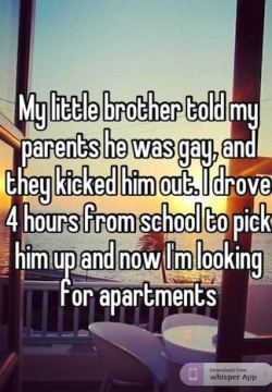 sogaysoalive:  Hundreds of LGBTQ people are using the Whisper app to share their coming out stories, and reminding us that not every coming out story has a happy ending. Here are the ten heartbreaking reminders that are going to bring you to loads of