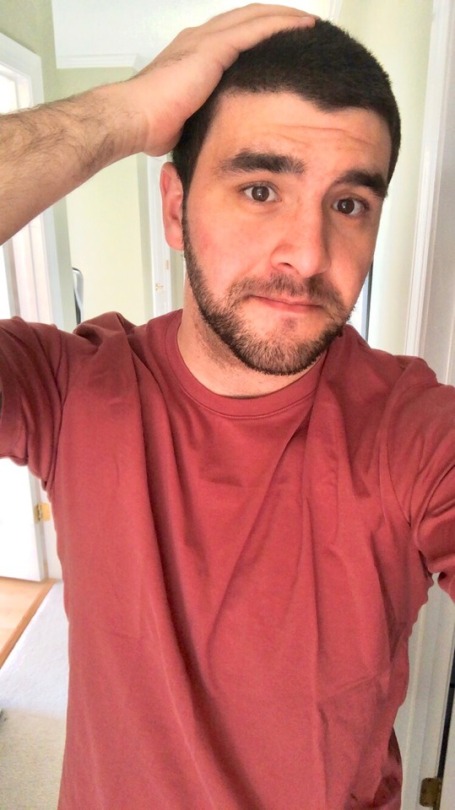 thenerdyfool: The woman cutting my hair basically buzzed it and that was not what I asked. RIP 💇‍♂️  