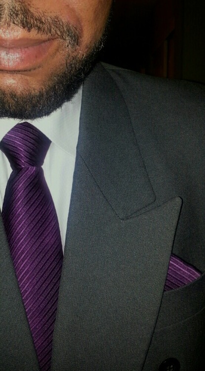 submissivefeminist: knotted-up: Suit day  Might be the first time I’ve worn a pocket square.  